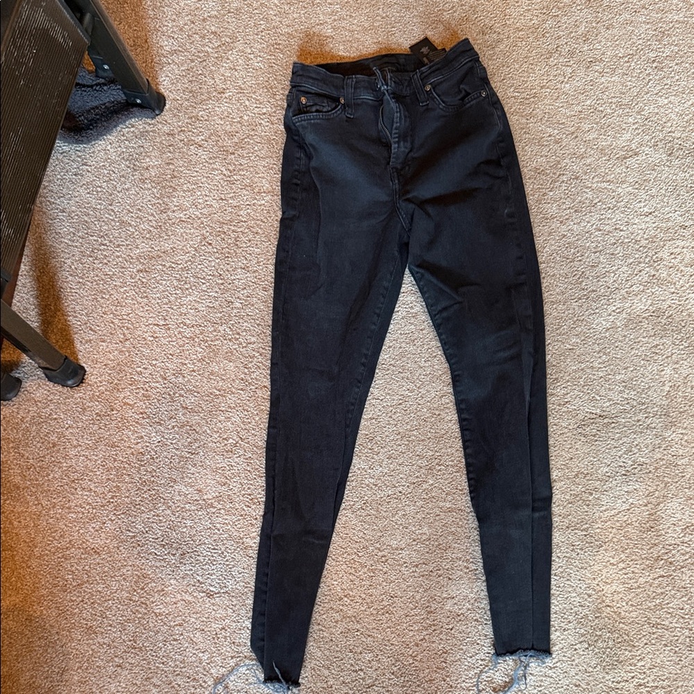 7 For All Mankind Dark Blue Skinny Jeans